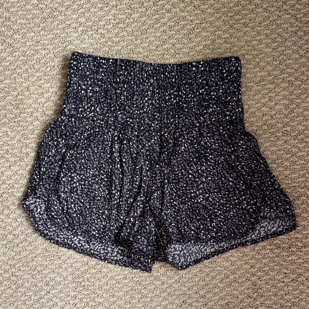 Elegant Speckled High Waist Women's Shorts